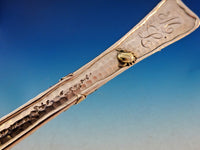 Lap Over Edge by Tiffany Sterling Silver Kidney Berry Spoon applied Bug & Leaves
