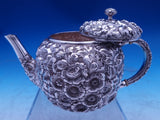 Flora by Shiebler Sterling Silver Tea Set 3pc #1181 Tea Sugar Creamer (#8837)