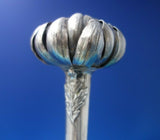 Black Starr Frost Sterling Silver Bud Vase Chrysanthemum Leaves #7384 (#5709)