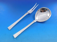 Bell by Hans Hansen Danish Sterling Silver Flatware Set 6 Service 38 Pcs Modern