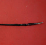 Scottish Georgian Sterling Silver Toddy Ladle with Twisted Horn Handle 14 1/2"