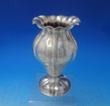 Battuto A. Mano Italian .800 Silver Vase Handwrought 7 3/4" x 4 1/4" (#5878)