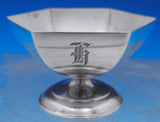Shreve Sterling Silver Salt Dip Master #4242 2 1/4" Diameter Angular (#8948)