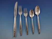 Sea Rose by Gorham Sterling Silver Flatware Set Service 30 Pieces Flowing Modern