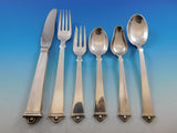 Vendome by Peter Hertz Danish Sterling Silver Flatware Set for 12 Service 73 Pcs