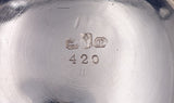 Bust by Gorham Sterling Silver Sugar & Creamer #420 Dated 1868 (#8404)