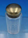 English Victorian Sterling Silver & Glass Dresser Jar Round London 1896 (#6631)