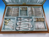 Lap Over Edge by Tiffany and Co Sterling Silver Flatware Set In Box Acid Etched