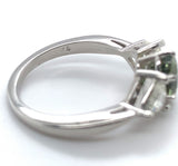 Platinum 1.28 Carat GIA Genuine Natural Alexandrite and Diamond Ring (#J6505)