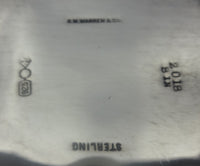 Dominick & Haff Sterling Silver Basket w/Swing Handle Decorated w/Cherries #0353