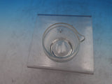 Etiquette by Watson Glass Mustard Jar with Sterling Silver Lid and Ladle (#7435)