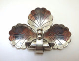 Large La Paglia Sterling Leaf Pin #133 (#J3626)