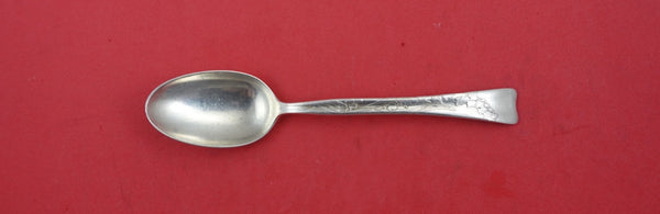 Lap Over Edge Acid Etched Tiffany Sterling Silver Teaspoon bell flowers 6"