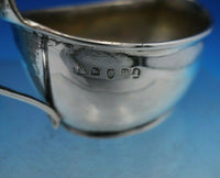 English Georgian Sterling Silver Salt Cellar Master GW Interior w/ Handles #6845