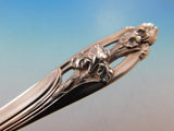 Silver Iris by International Sterling Silver Flatware Set for 8 Service 32 pcs
