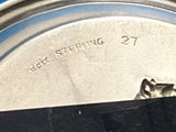 Sterling Silver Nut Cup Set 6pc Various Repoussed Dogs 1/4" x 2 5/8" (#6807)