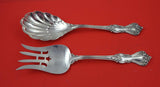 Marlborough by Reed and Barton Sterling Silver Salad Serving Set shell 9 1/4"