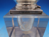 Ferdinand Fuchs and Co Sterling Silver and Crystal Inkwell #446 4" x 3" (#0381)
