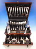 Greenbrier by Gorham Sterling Silver Flatware Set for 12 Service 124 Pieces