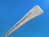 Lap Over Edge Acid Etched by Tiffany Sterling Place Soup Spoon Willow Leaf 7"