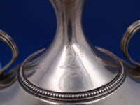 Sterling Silver Samovar w/ Square Pedestal Base Beaded Border Ball Feet (#7392)