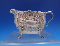 Dresden by Whiting Sterling Silver Sugar and Creamer GW #3338 B Monogram (#8344)