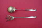 Canterbury by Towle Sterling Silver Lettuce Set GW w/pierced fancy tines 9"