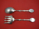 Medallion by Wendt Sterling Silver Salad Serving Set 2-piece w/ 4-tine Fork 10"
