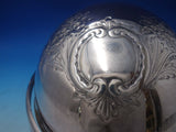English Silver on Copper Warming Dome with Stand c. 1800 8" x 1 1/2" (#5978)