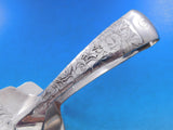 Lap Over Edge Acid Etched by Tiffany Sterling Silver Asparagus Tong Peony 7 1/4"
