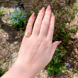 10k Yellow Gold Genuine Natural Shell Cameo Ring Size 5.25 Jewelry (#J7273)
