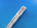 Lap Over Edge Acid Etched by Tiffany Sterling Dessert Knife HHAS w/ Foliage #1