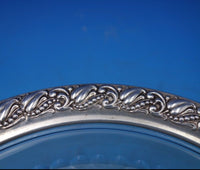 Floral by Webster Sterling Silver Cut Crystal Hors D'Oeuvre Plate (#6833-2)