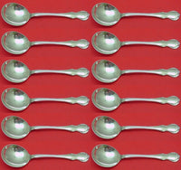 French Provincial by Towle Sterling Silver Cream Soup Spoon Set 12 pieces 6 1/4"