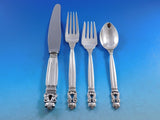Acorn by Georg Jensen Sterling Silver Luncheon Flatware Set 12 Service 65 Pieces