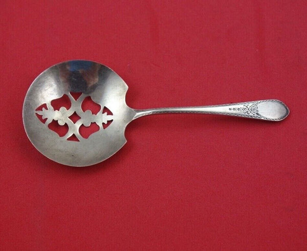 Early American Engraved by Lunt Sterling Silver Nut Spoon 4 3/4" Serving