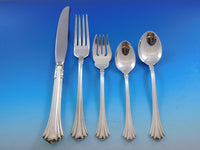 Eighteenth Century Reed & Barton 18th Sterling Silver Flatware Set 45 pcs Dinner