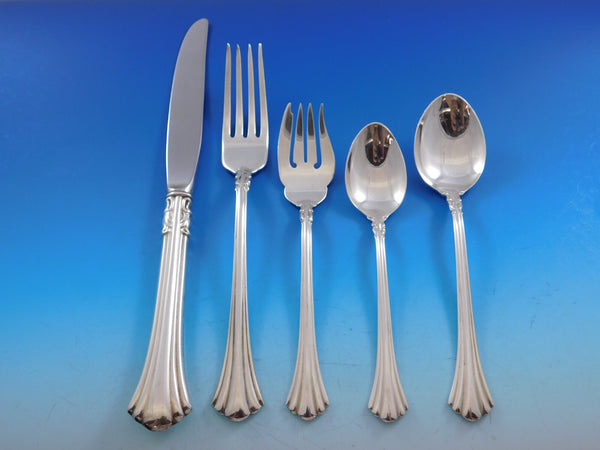 Eighteenth Century Reed & Barton 18th Sterling Silver Flatware Set 45 pcs Dinner