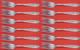 Wedgwood by International Sterling Silver Salad Fork Set 12 pieces 6 1/4"