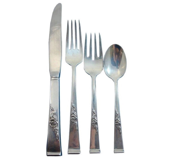 Classic Rose by Reed & Barton Sterling Silver Flatware Set For 8 Service 32 Pcs