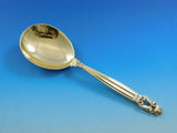 Acorn by Georg Jensen Sterling Silver Flatware Set 12 Service 102pc Gold Vermeil