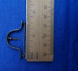 Sterling Posey Posy Corsage Scarf Pin with Enamel 1 3/4" c. 1920-40s (#J1275)
