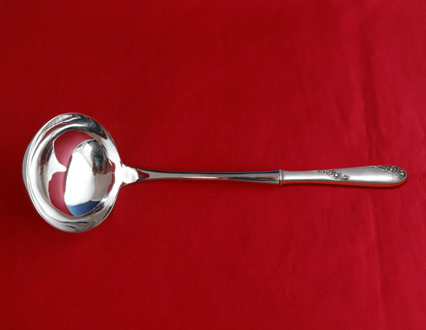 Sweetheart Rose by Lunt Sterling Silver Soup Ladle HH WS Custom Made 10 1/2"