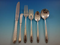 Silver Flutes by Towle Sterling Silver Flatware Set for 18 Service 122 pieces