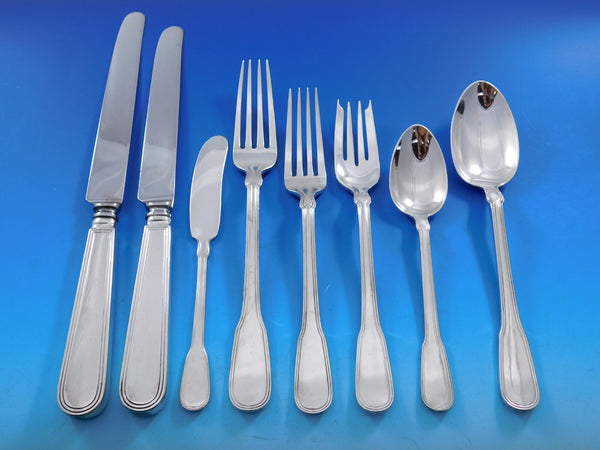 Hamilton by Tiffany and Co Sterling Silver Flatware Set 8 Service 73 pc Dinner