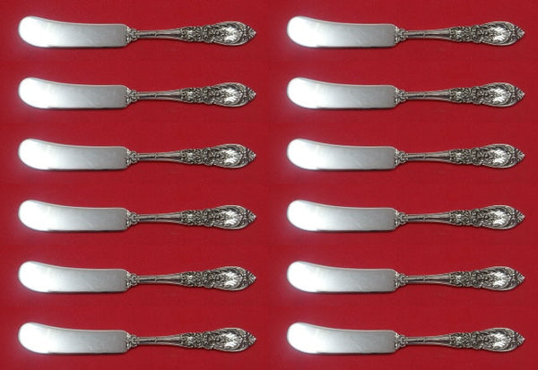 Richelieu by International Sterling Silver Butter Spreader flat handle Set 12pc