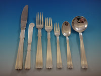 Baronet aka Arvesolv by Hans Hansen Sterling Silver Flatware Set Service Danish