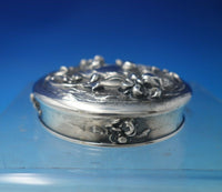 Violet by Unknown Sterling Silver and Cut Crystal Dresser Jar circa 1920 (#5907)