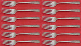 Candlelight by Towle Sterling Silver Salad Fork Set 12 pieces 6 1/2"