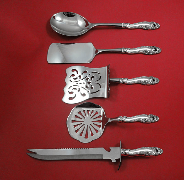 Decor by Gorham Sterling Silver Brunch Serving Set 5pc HH w/ Stainless Custom